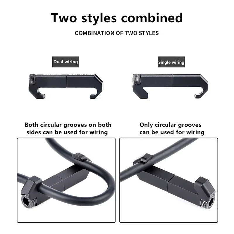 3Pcs/Set Wire Guide System Cable Management Rail Cover Picatinny Rail Handguard Wire Guide Tail Fixed