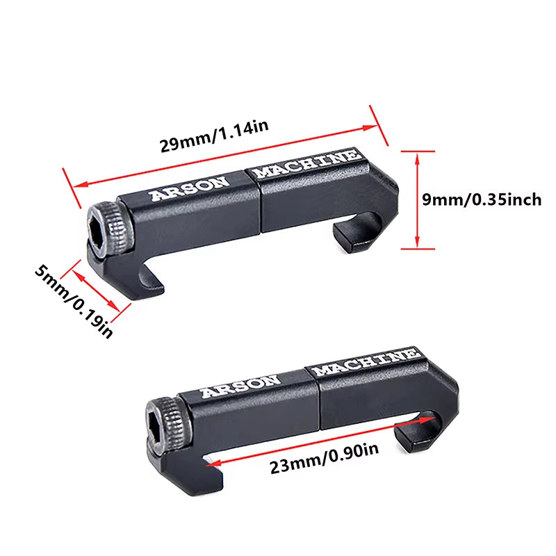 3Pcs/Set Wire Guide System Cable Management Rail Cover Picatinny Rail Handguard Wire Guide Tail Fixed